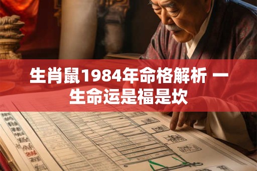 生肖鼠1984年命格解析 一生命运是福是坎