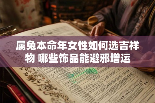 属兔本命年女性如何选吉祥物 哪些饰品能避邪增运 属兔本命年女性如何选吉祥物 哪些饰品能避邪增运