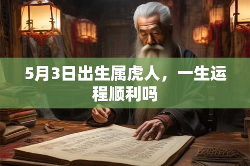 5月3日出生属虎人，一生运程顺利吗