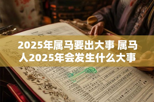 2026年属马要出大事 属马人2026年会发生什么大事 2026年属马要出大事 属马人2026年会发生什么大事