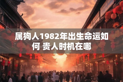 属狗人1982年出生命运如何 贵人时机在哪