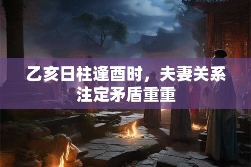 乙亥日柱逢酉时，夫妻关系注定矛盾重重