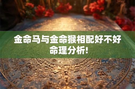 金命马与金命猴相配好不好 命理分析!