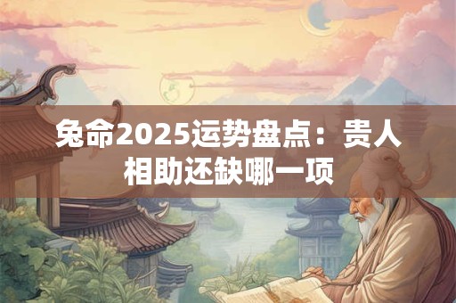 兔命2025运势盘点：贵人相助还缺哪一项