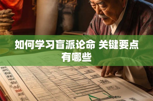 如何学习盲派论命 关键要点有哪些