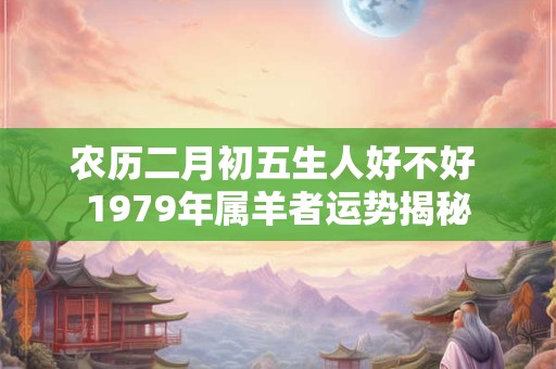 农历二月初五生人好不好 1979年属羊者运势揭秘