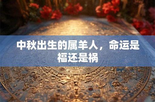 中秋出生的属羊人，命运是福还是祸
