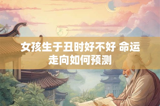 女孩生于丑时好不好 命运走向如何预测