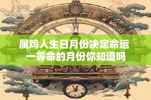 属鸡人生日月份决定命运 一等命的月份你知道吗