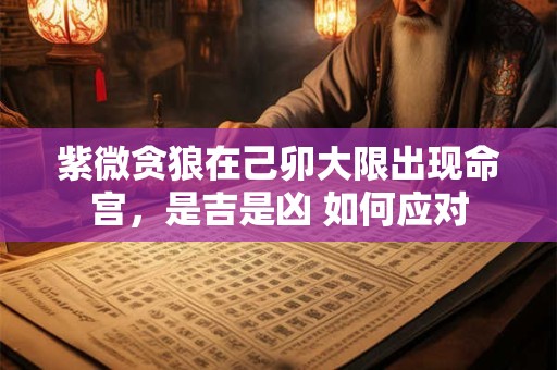 紫微贪狼在己卯大限出现命宫，是吉是凶 如何应对