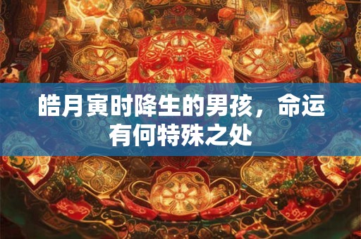 皓月寅时降生的男孩，命运有何特殊之处
