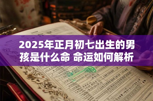 2025年正月初七出生的男孩是什么命 命运如何解析