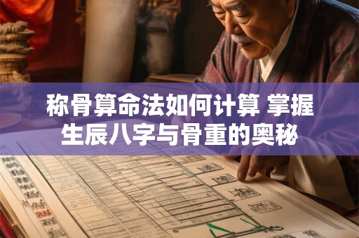 称骨算命法如何计算 掌握生辰八字与骨重的奥秘