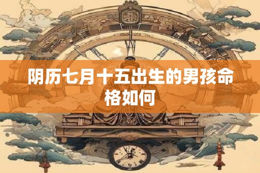 阴历七月十五出生的男孩命格如何