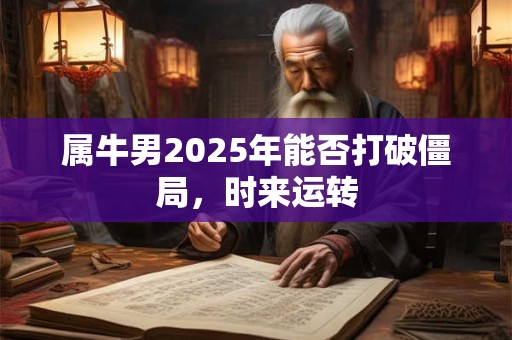 属牛男2025年能否打破僵局，时来运转