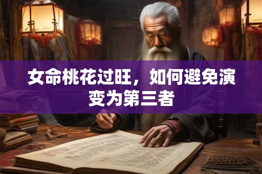 女命桃花过旺，如何避免演变为第三者