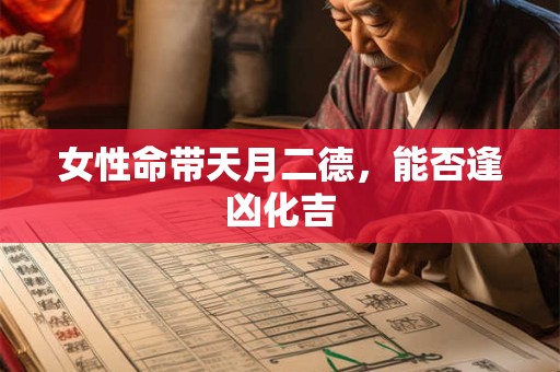 女性命带天月二德，能否逢凶化吉