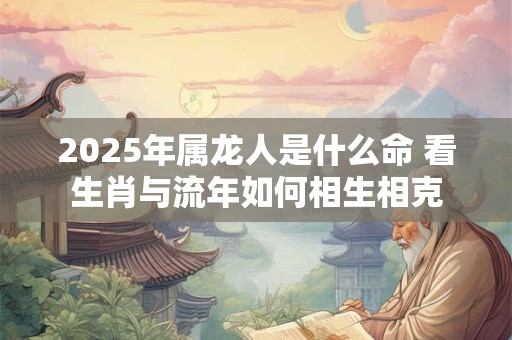 2025年属龙人是什么命 看生肖与流年如何相生相克