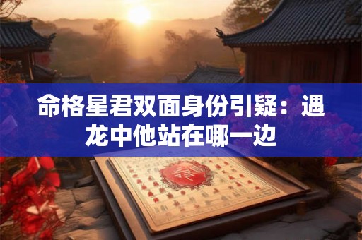 命格星君双面身份引疑：遇龙中他站在哪一边