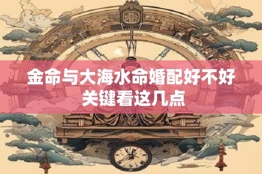 金命与大海水命婚配好不好 关键看这几点