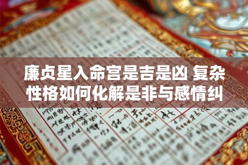 廉贞星入命宫是吉是凶 复杂性格如何化解是非与感情纠葛 廉贞星入命宫是吉是凶 复杂性格如何化解是非与感情纠葛