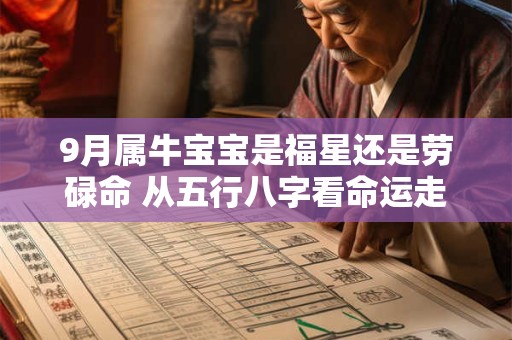9月属牛宝宝是福星还是劳碌命 从五行八字看命运走向