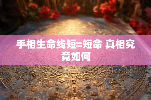 手相生命线短=短命 真相究竟如何