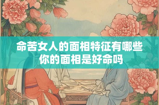 命苦女人的面相特征有哪些 你的面相是好命吗