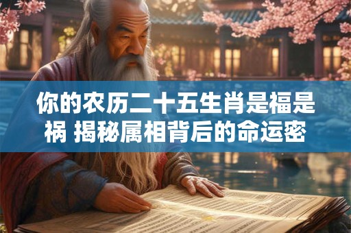 你的农历二十五生肖是福是祸 揭秘属相背后的命运密码