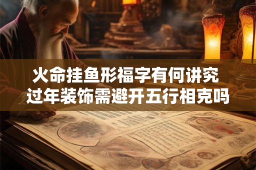 火命挂鱼形福字有何讲究 过年装饰需避开五行相克吗