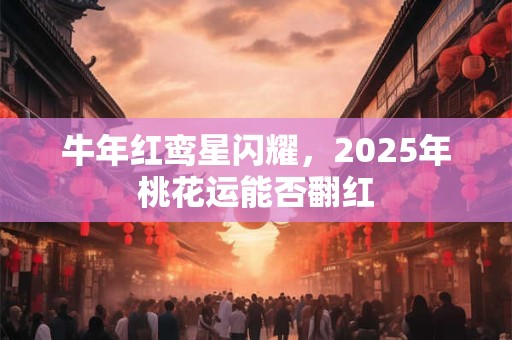 牛年红鸾星闪耀，2026年桃花运能否翻红