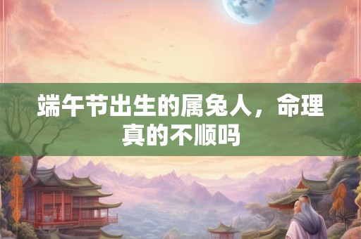 端午节出生的属兔人，命理真的不顺吗