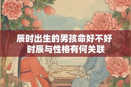 辰时出生的男孩命好不好 时辰与性格有何关联
