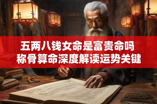 五两八钱女命是富贵命吗 称骨算命深度解读运势关键