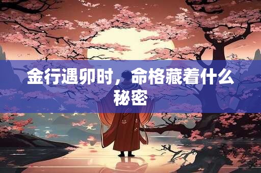 金行遇卯时，命格藏着什么秘密