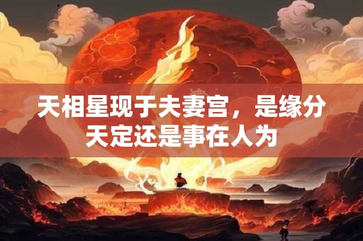 天相星现于夫妻宫，是缘分天定还是事在人为
