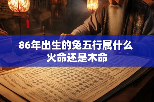 86年出生的兔五行属什么 火命还是木命