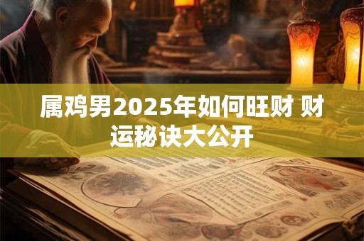 属鸡男2025年如何旺财 财运秘诀大公开