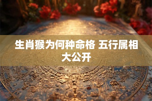 生肖猴为何种命格 五行属相大公开