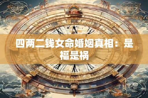四两二钱女命婚姻真相：是福是祸