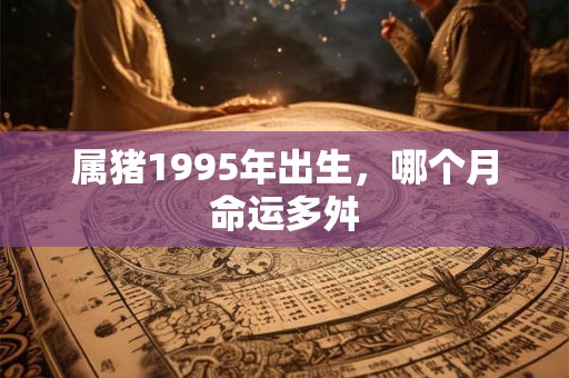 属猪1995年出生，哪个月命运多舛