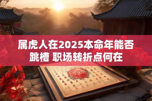 属虎人在2025本命年能否跳槽 职场转折点何在