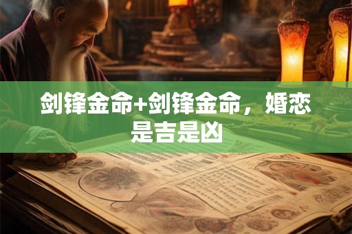 剑锋金命+剑锋金命，婚恋是吉是凶