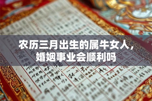 农历三月出生的属牛女人，婚姻事业会顺利吗