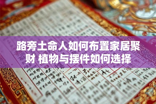 路旁土命人如何布置家居聚财 植物与摆件如何选择