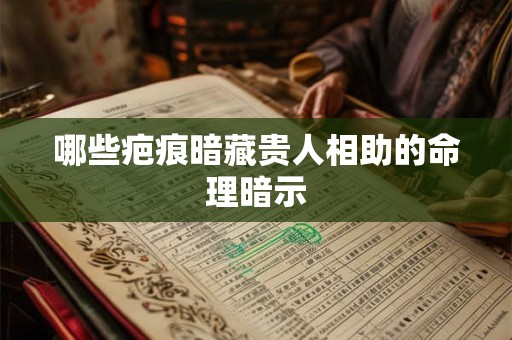 哪些疤痕暗藏贵人相助的命理暗示