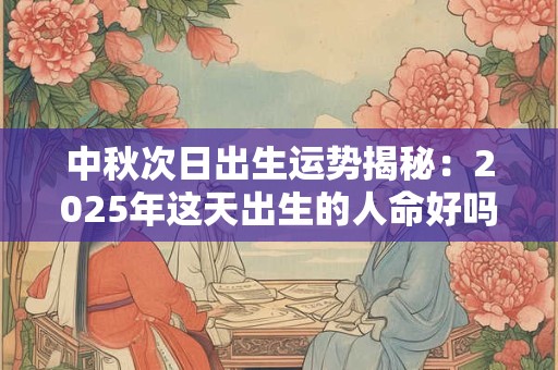 中秋次日出生运势揭秘：2025年这天出生的人命好吗