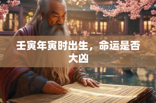 壬寅年寅时出生，命运是否大凶
