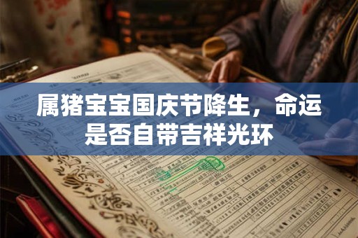 属猪宝宝国庆节降生，命运是否自带吉祥光环