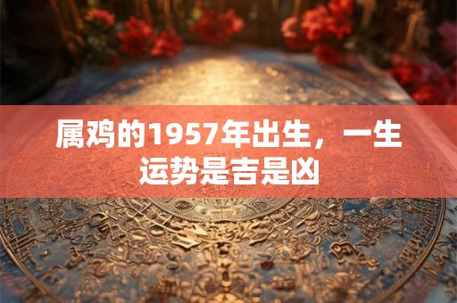 属鸡的1957年出生，一生运势是吉是凶